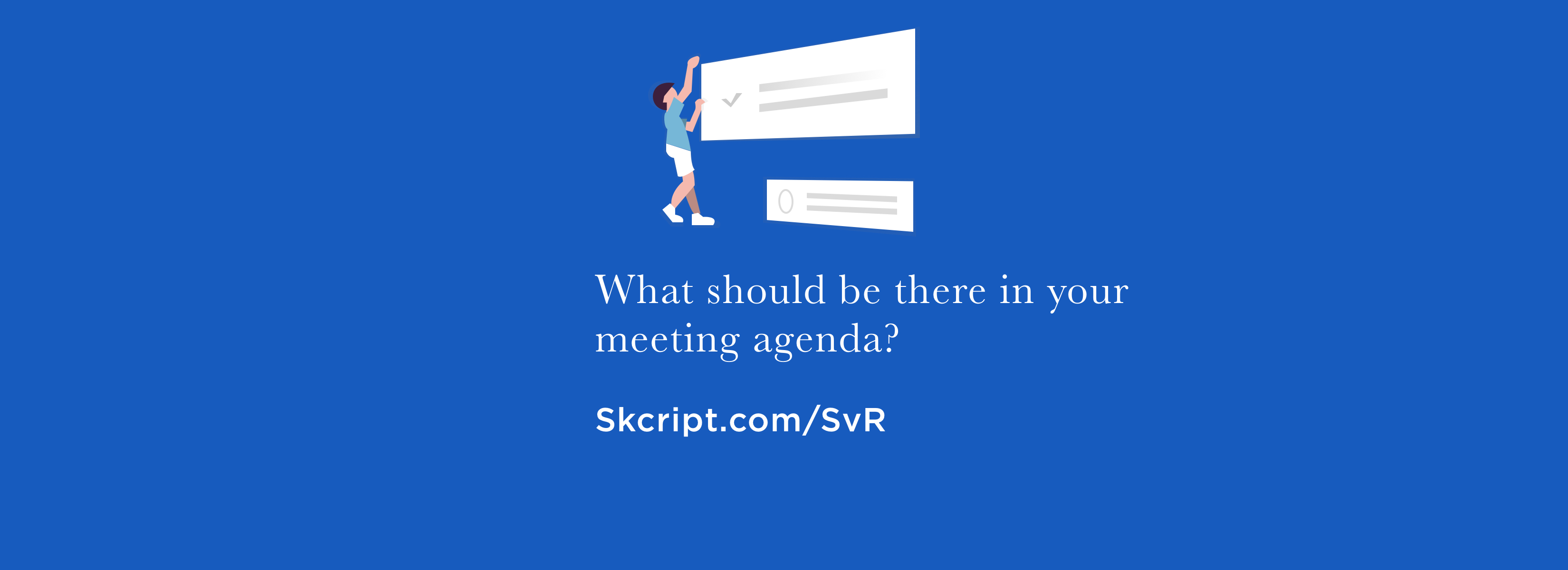 What should go into your meeting agenda?