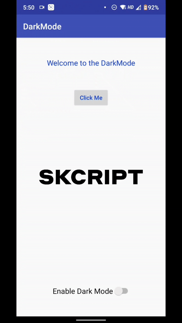Implement Dark Mode in Your Android App | Skcript